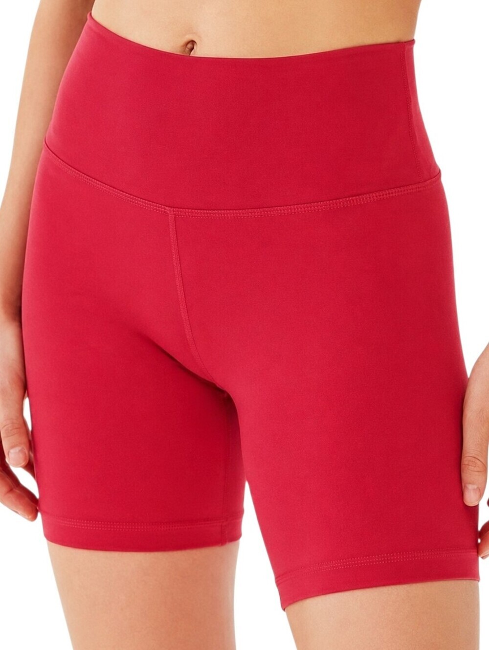 Aritzia TNA Atmosphere Bike Shorts Women Small Coral High Rise Activewear